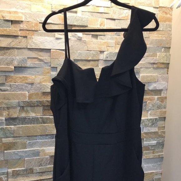 Teeze Me Trendy Plus Size Off-The-Shoulder Jumpsuit - Picture 4 of 7
